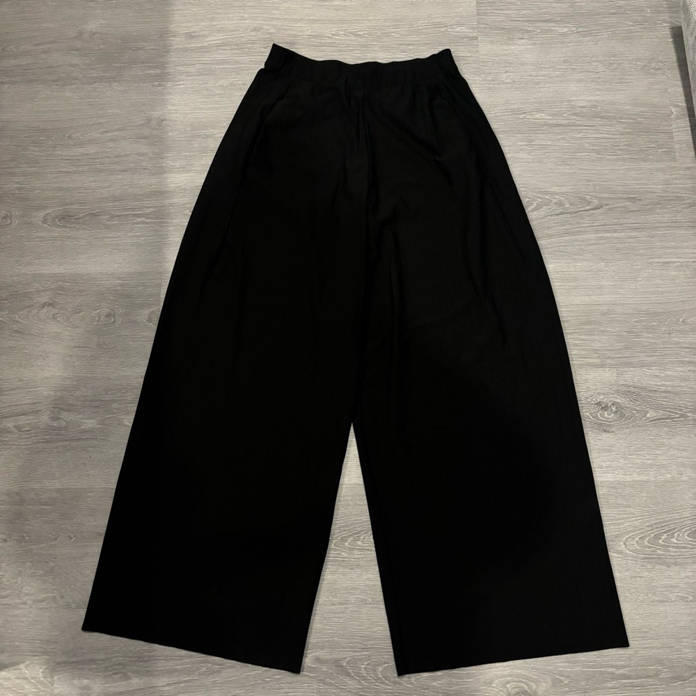 COS Black Wide Leg Pants
